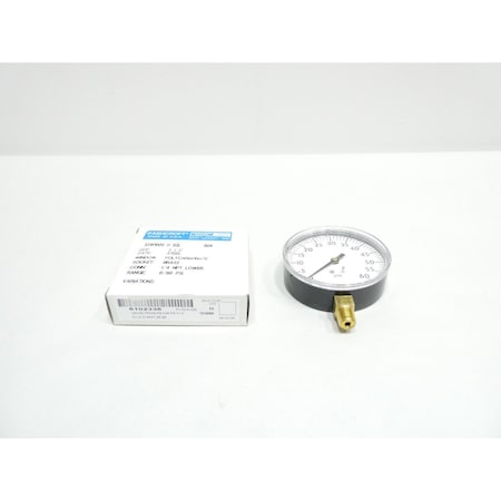 Ashcroft 3-1/2IN 1/4IN 0-60PSI NPT PRESSURE GAUGE 35W1005-H-02L-60#